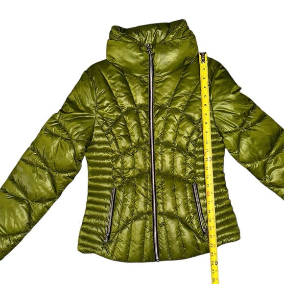 Ladies GUESS Green Quilted Puffer Coat – Women’s Medium - Picture 5 of 8